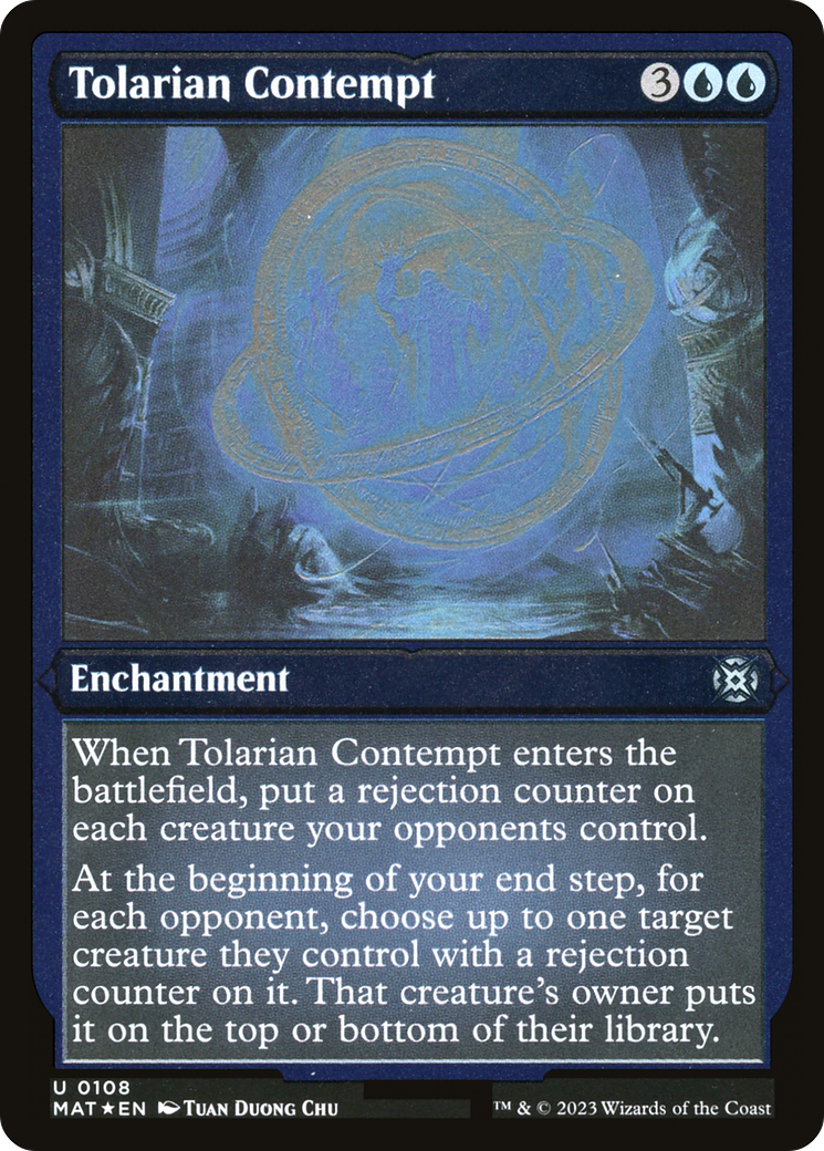 Tolarian Contempt (Foil Etched) (MAT-108) [March of the Machine: The Aftermath] Foil