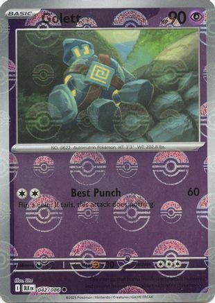 Golett (042/086) (Poke Ball Pattern) [Scarlet & Violet: Black Bolt]