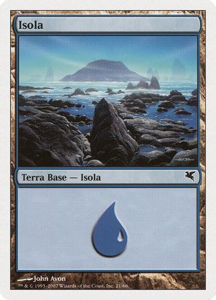 Island (Italian) - "Isola" (PSAL-E21) [Magic Encyclopedia 2005 (Salvat/Hachette)]