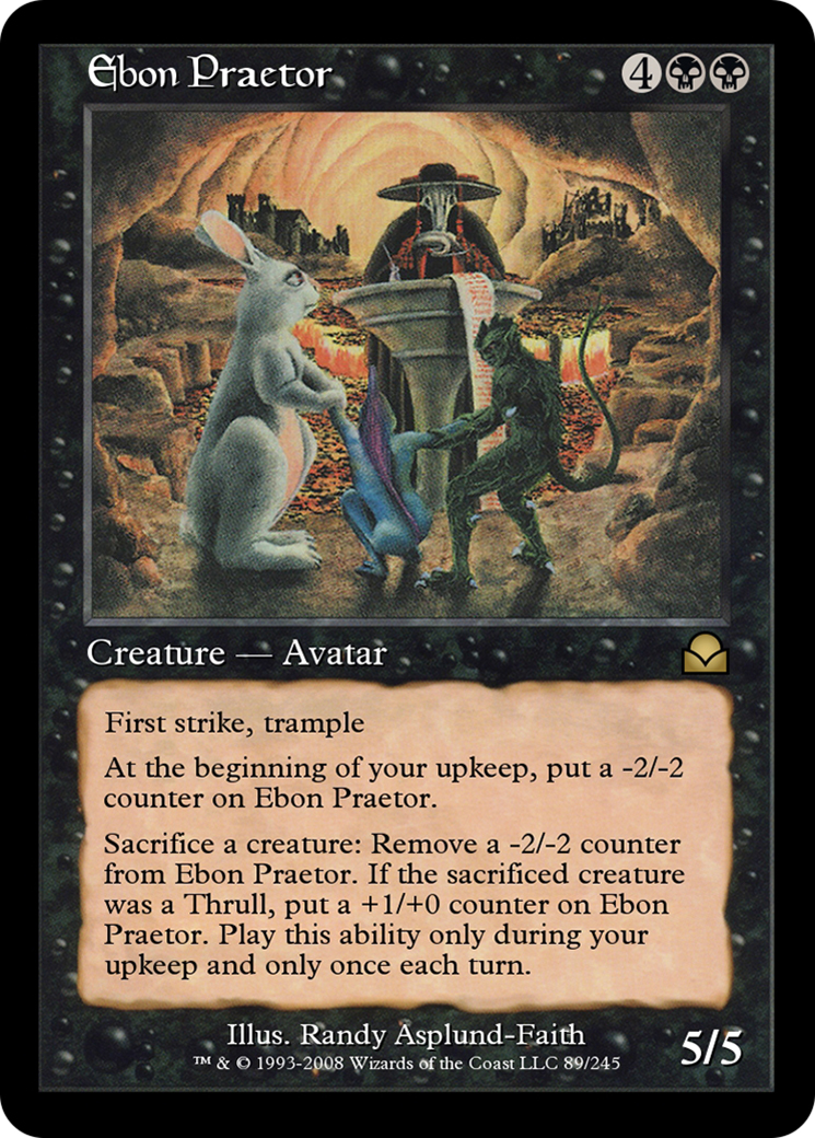 Ebon Praetor (ME2-089) [Masters Edition II] Foil