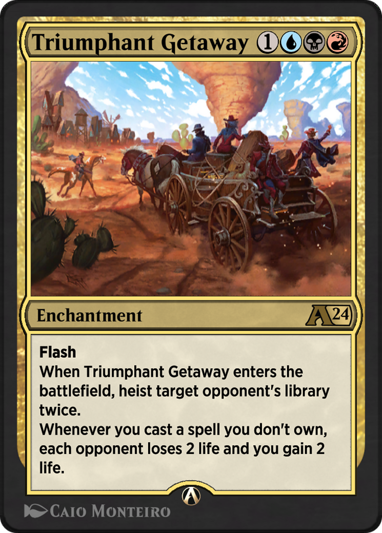 Triumphant Getaway (YOTJ-027) [Alchemy: Outlaws of Thunder Junction]