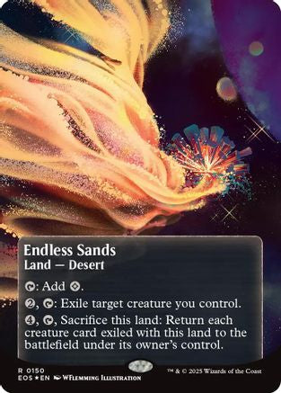 Endless Sands (0150) (Borderless) (Galaxy Foil) [Edge of Eternities: Stellar Sights]