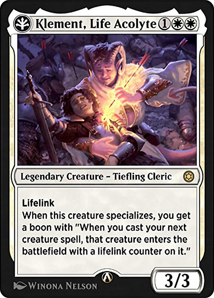 Klement, Life Acolyte (HBG-01W) [Alchemy Horizons: Baldur's Gate]