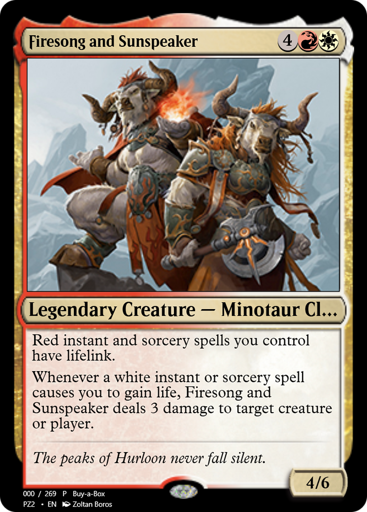Firesong and Sunspeaker (PZ2-68076) [Treasure Chest] Foil