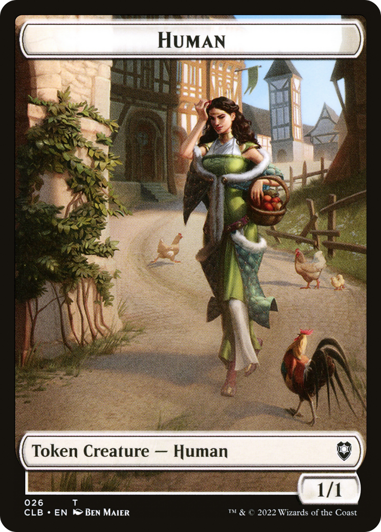 Human (TCLB-026) [Battle for Baldur's Gate Tokens]