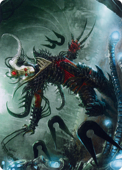 Vraan, Executioner Thane // Vraan, Executioner Thane (AONE-024) (Borderless) [Phyrexia: All Will Be One Art Series] Foil