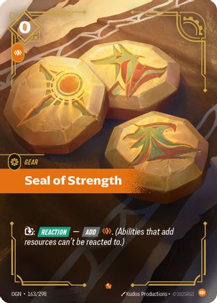 Seal of Strength (163/298) - Origins Foil