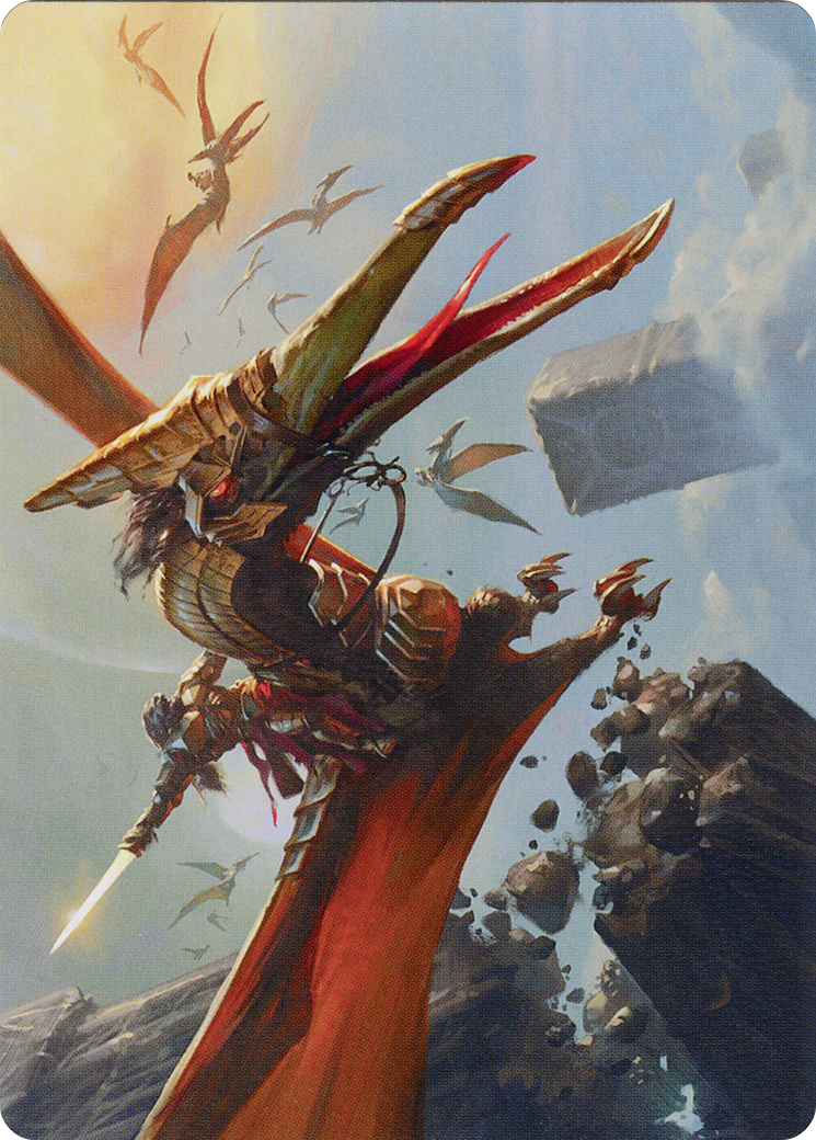 Skyhunter Strike Force // Skyhunter Strike Force (AONE-009) (Borderless) [Phyrexia: All Will Be One Art Series]