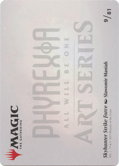 Skyhunter Strike Force // Skyhunter Strike Force (AONE-009) (Borderless) [Phyrexia: All Will Be One Art Series]