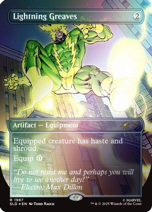 Lightning Greaves (SLD-1987) (Rainbow Foil) [Secret Lair Drop Series] Foil