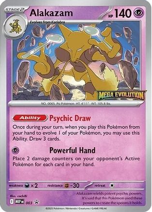 Alakazam (003) [ME Mega Evolution Promo] Holofoil - Promo