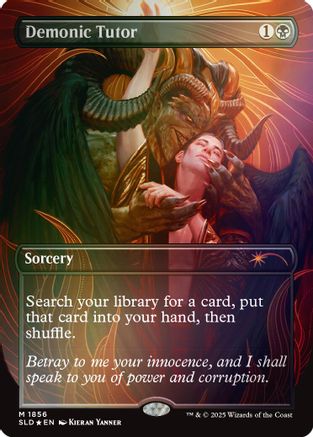 Demonic Tutor (Rainbow Foil) (SLD-1856) [Secret Lair Drop Series] Foil