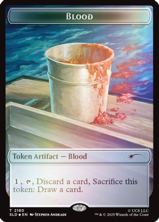 Blood Token (Rainbow Foil) (SLD-2180) [Secret Lair Drop Series] Foil