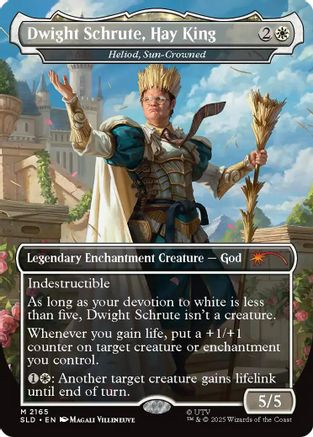 Dwight Schrute, Hay King - Heliod, Sun-Crowned (SLD-2165) [Secret Lair Drop Series] Foil