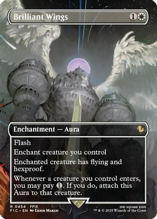 Brilliant Wings (Borderless) (FIC-454) [Commander: FINAL FANTASY] Foil