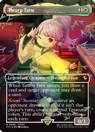 Tataru Taru (Borderless) (Chocobo Track Foil) (FIC-466) [Commander: FINAL FANTASY] Foil
