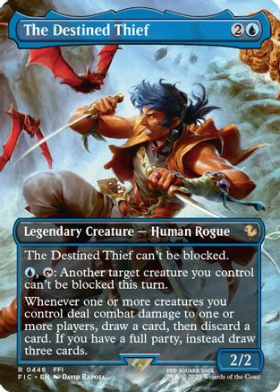 The Destined Thief (Borderless) (FIC-446) [Commander: FINAL FANTASY] Foil
