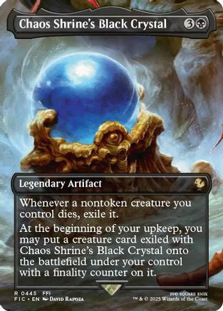 Chaos Shrine's Black Crystal (Borderless) (FIC-445) [Commander: FINAL FANTASY]