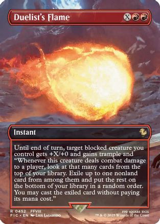Duelist's Flame (Borderless) (FIC-452) [Commander: FINAL FANTASY] Foil