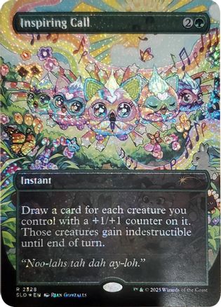 Inspiring Call (Confetti Foil) (SLD-2328) [Secret Lair Drop Series] Foil
