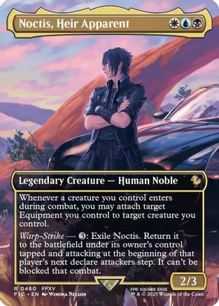 Noctis, Heir Apparent (Borderless) (FIC-460) [Commander: FINAL FANTASY] Foil