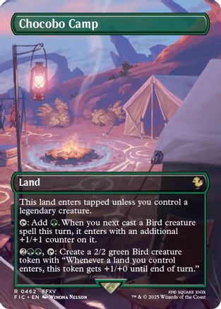Chocobo Camp (Borderless) (FIC-462) [Commander: FINAL FANTASY] Foil