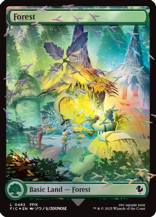 Forest (Chocobo Track Foil) (FIC-482) [Commander: FINAL FANTASY] Foil
