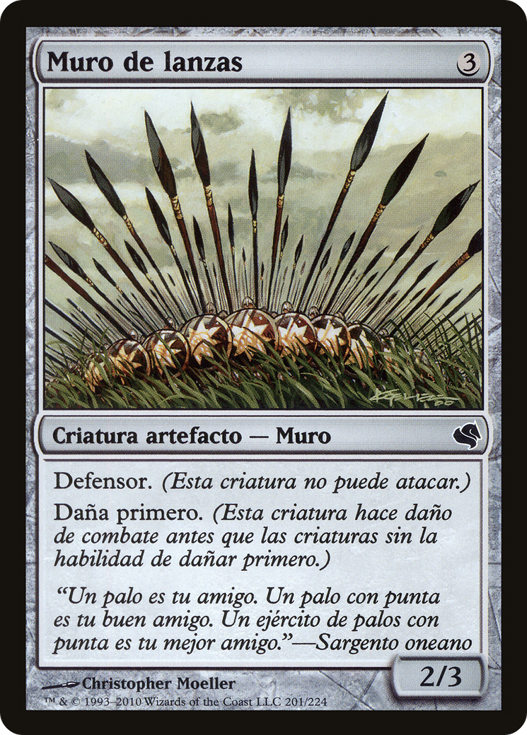Wall of Spears (Spanish) - "Muro de lanzas" (PS11-201) [Salvat 2011]