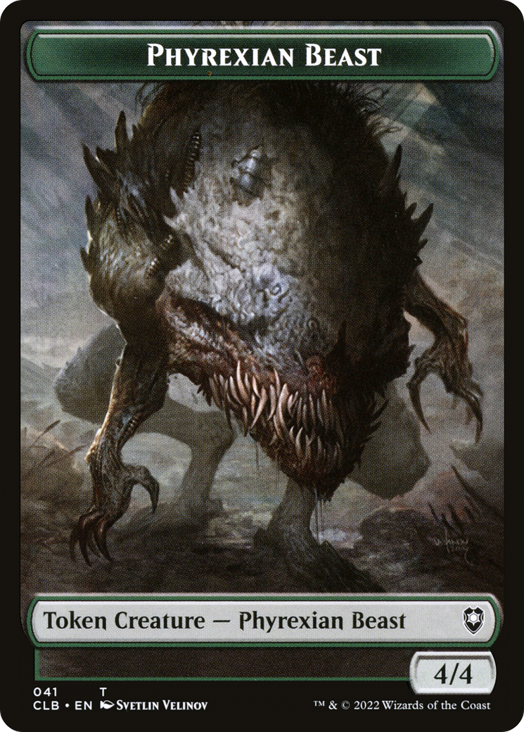 Phyrexian Beast (TCLB-041) [Battle for Baldur's Gate Tokens]