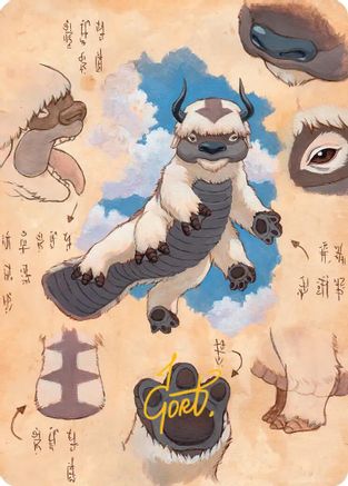 Appa, Steadfast Guardian Art Card (Gold-Stamped Signature) (ASTLA-032) [Art Series: Avatar: The Last Airbender]