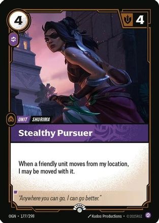 Stealthy Pursuer (177/298) - Riftbound Organized Play Promotional Cards Foil