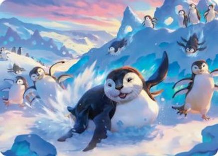 Otter-Penguin Art Card (ASTLA-004) [Art Series: Avatar: The Last Airbender]