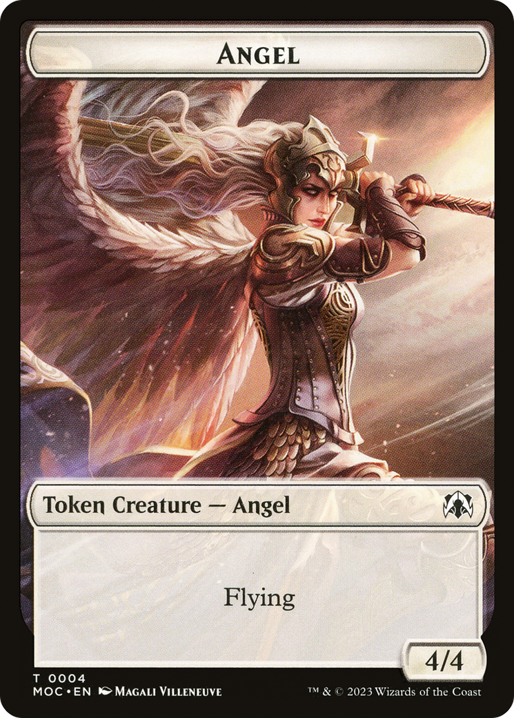 Angel (TMOC-004) [March of the Machine Commander Tokens]