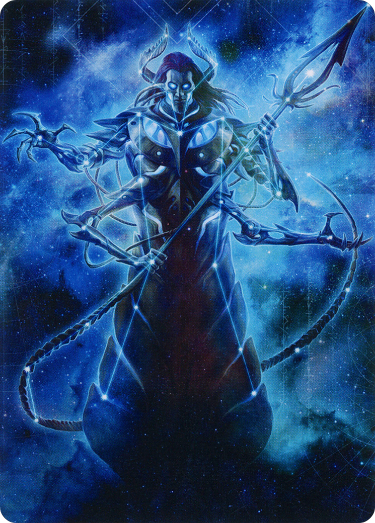 Heliod, the Warped Eclipse // Heliod, the Warped Eclipse (AMOM-060) (Borderless) [March of the Machine Art Series] Foil