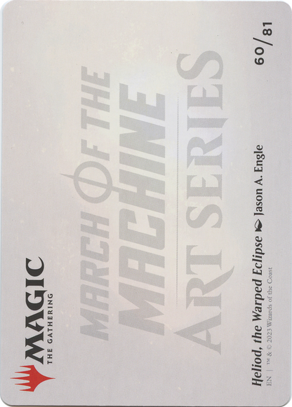 Heliod, the Warped Eclipse // Heliod, the Warped Eclipse (AMOM-060) (Borderless) [March of the Machine Art Series] Foil