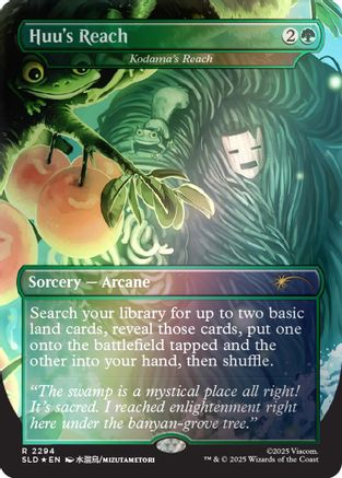 Huu's Reach - Kodama's Reach (Rainbow Foil) (SLD-2294) [Secret Lair Drop Series] Foil