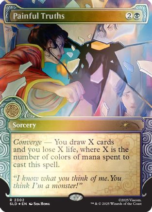 Painful Truths (Rainbow Foil) (SLD-2302) [Secret Lair Drop Series] Foil
