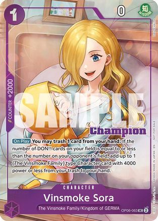 Vinsmoke Sora (CS 25-26 Winner Card Set 2) [One Piece Promotion Cards]