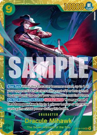 Dracule Mihawk (OP14-119) [The Azure Sea's Seven]