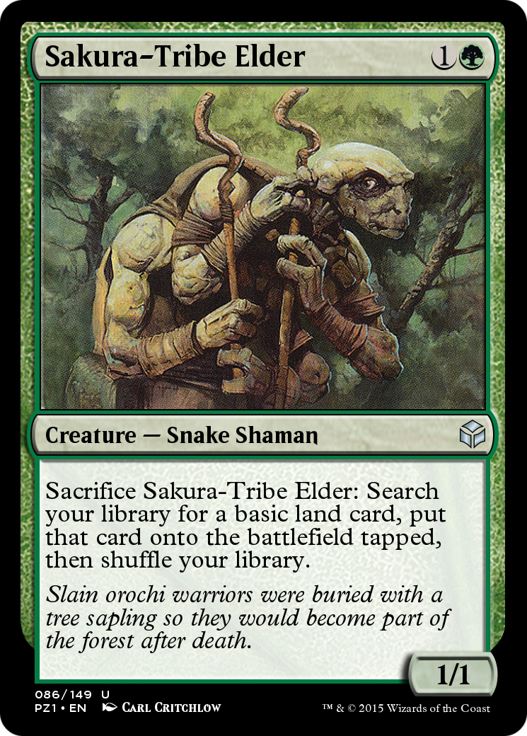 Sakura-Tribe Elder (PZ1-086) [Legendary Cube Prize Pack] Foil