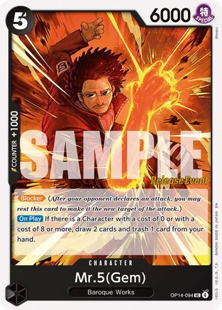 Mr.5(Gem) [The Azure Sea's Seven Release Event Cards]