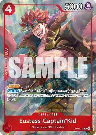 Eustass"Captain"Kid (OP14-014) (Dash Pack) [The Azure Sea's Seven]