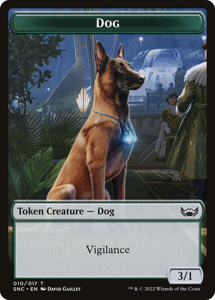 Dog (TSNC-010) [Streets of New Capenna Tokens]