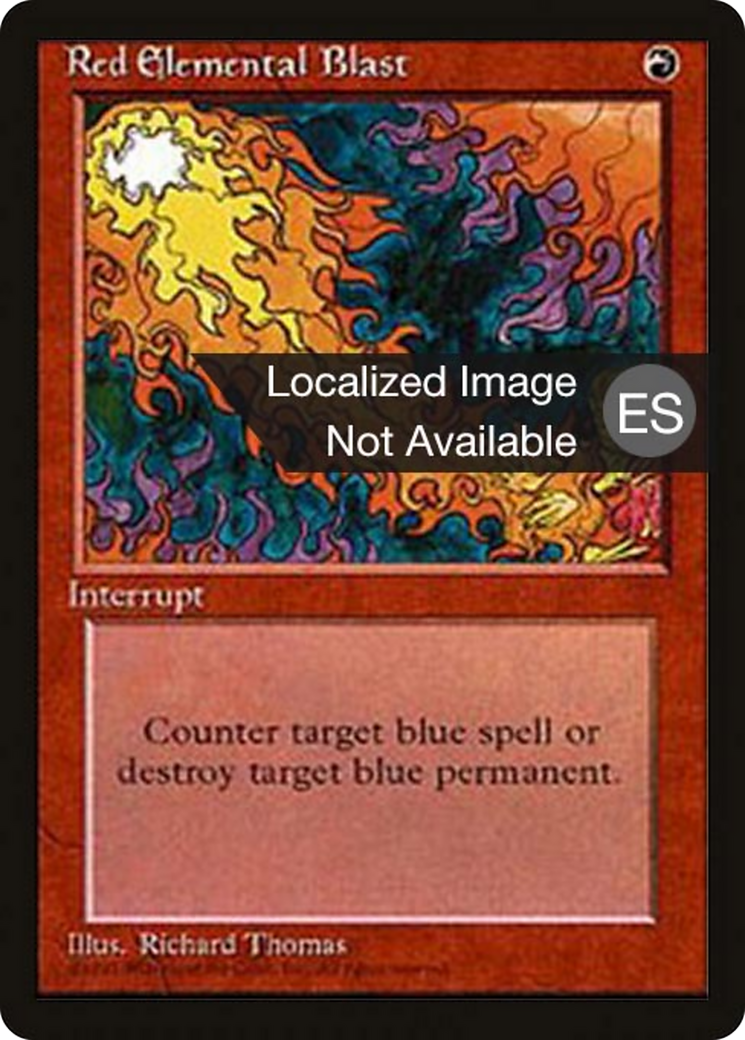 Red Elemental Blast (4BB-236) [Fourth Edition Foreign Black Border]