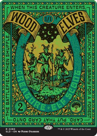 Wood Elves (SLD-2280) [Secret Lair Drop Series] Foil