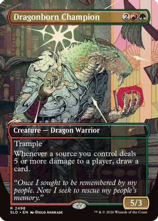Dragonborn Champion (SLD-2498) [Secret Lair Drop Series] Foil