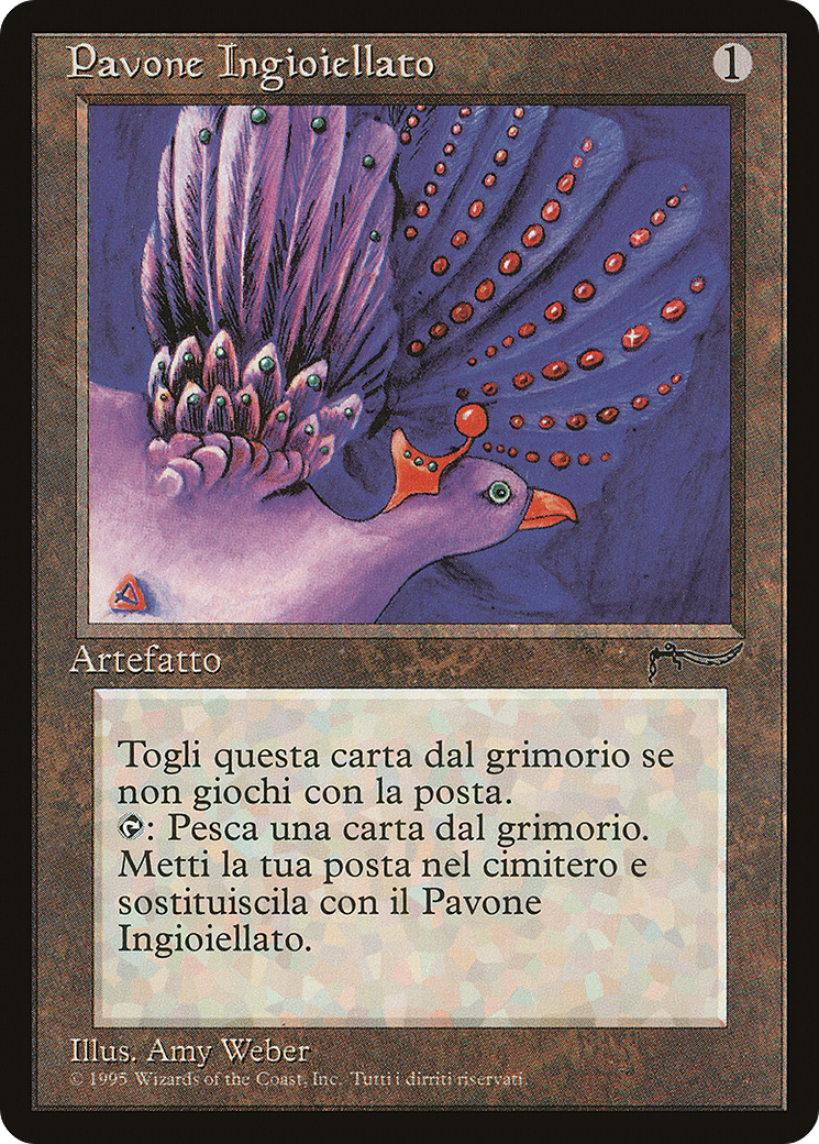 Jeweled Bird (Italian) - "Pavone Ingioiellato" (REN-128) [Rinascimento]