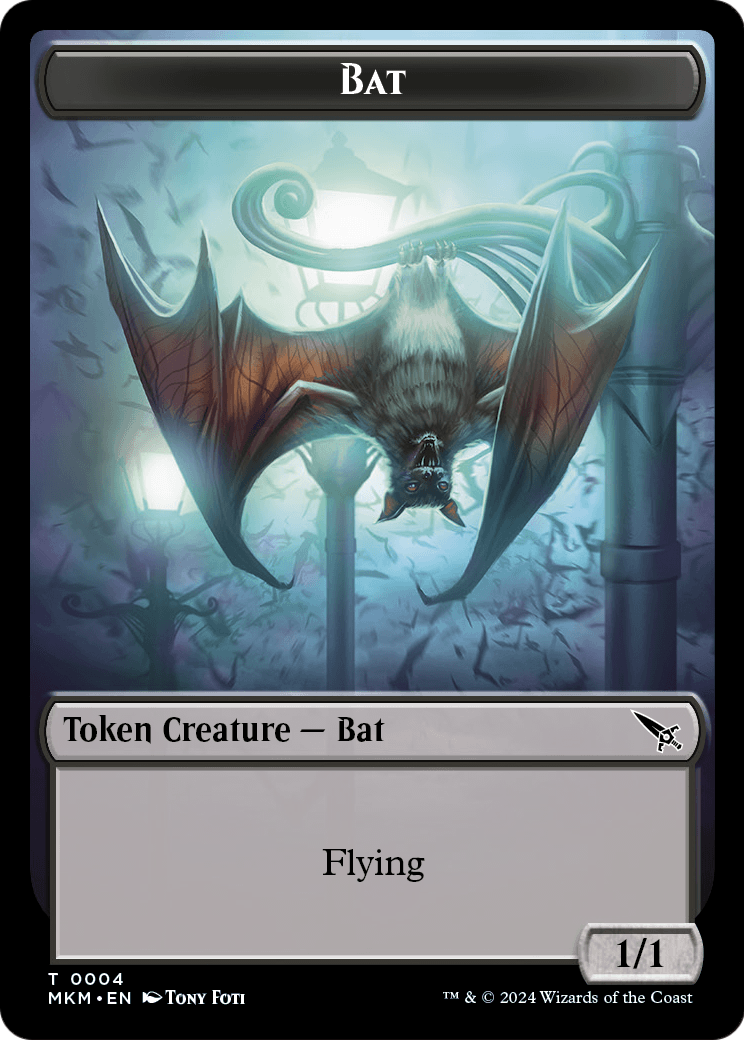 Bat (TMKM-004) [Murders at Karlov Manor Tokens] Foil