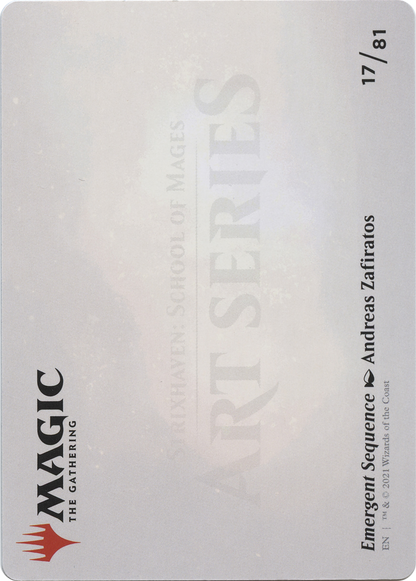 Emergent Sequence // Emergent Sequence (ASTX-017) (Borderless) [Strixhaven Art Series] Foil
