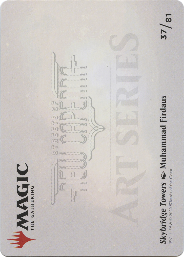 Skybridge Towers // Skybridge Towers (ASNC-037) (Borderless) [New Capenna Art Series] Foil